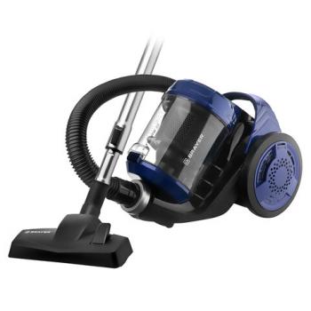 Пылесос BRAYER BR4203 с контейнером "циклон", 2000 Вт, мощность всасывания 380 Вт, черный/синий - Премиум Сервис