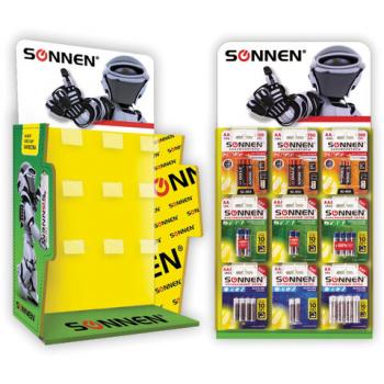 Дисплей для размещения товара настольный SONNEN, 65x35x21 см, 9 крючков, металл, 504996 - Премиум Сервис