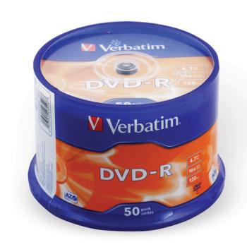 Диски DVD-R(минус) VERBATIM 4,7 Gb 16x, КОМПЛЕКТ 50 шт., Cake Box, 43548 - Премиум Сервис