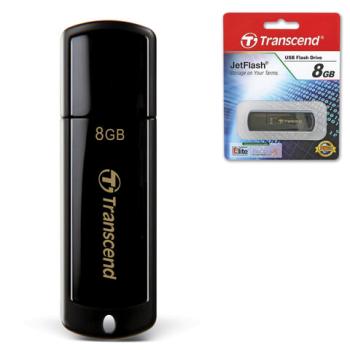 Флеш-диск 8 GB, TRANSCEND Jet Flash 350, USB 2.0, черный, TS8GJF350 - Премиум Сервис