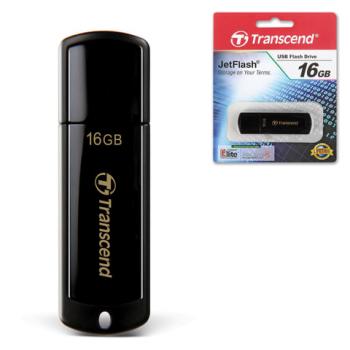 Флеш-диск 16 GB, TRANSCEND Jet Flash 350, USB 2.0, черный, TS16GJF350 - Премиум Сервис