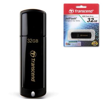 Флеш-диск 32 GB, TRANSCEND Jet Flash 350, USB 2.0, черный, TS32GJF350 - Премиум Сервис