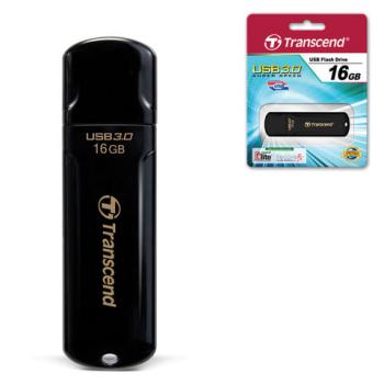 Флеш-диск 16 GB, TRANSCEND Jet Flash 700, USB 3.0, черный, TS16GJF700 - Премиум Сервис