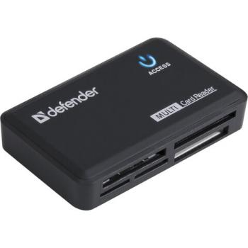 Картридер DEFENDER OPTIMUS USB 2.0, порты SD/MMC, TF, M2, MC, CF, XD, 83501 - Премиум Сервис