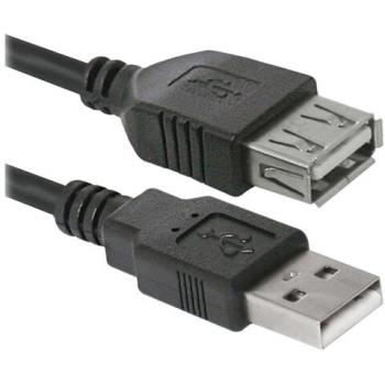 Кабель-удлинитель USB 2.0, 1,8 м, DEFENDER, M-F, для подключения периферии, 87456 - Премиум Сервис