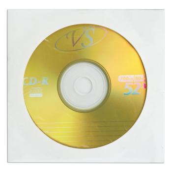 Диск CD-R VS, 700 Mb, 52х, бумажный конверт - Премиум Сервис