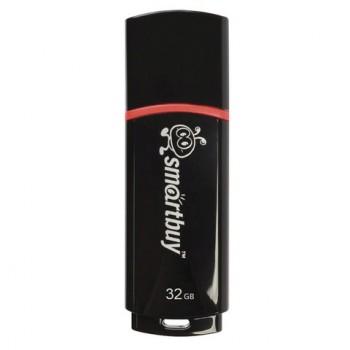 Флеш-диск 32 GB, SMARTBUY Crown, USB 2.0, черный, SB32GBCRW-K - Премиум Сервис