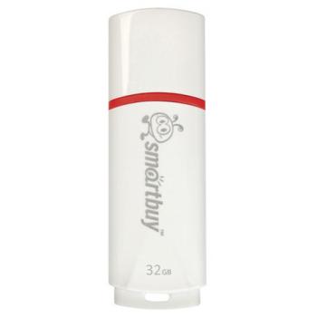 Флеш-диск 32 GB, SMARTBUY Crown, USB 2.0, белый, SB32GBCRW-W - Премиум Сервис