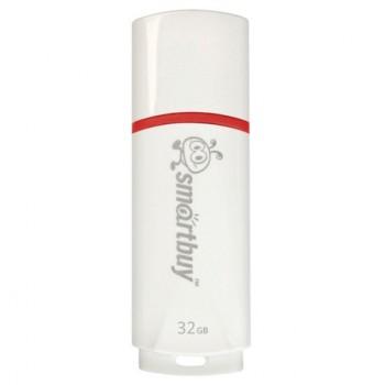 Флеш-диск 32 GB, SMARTBUY Crown, USB 2.0, белый, SB32GBCRW-W - Премиум Сервис