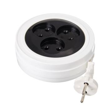 Удлинитель-рулетка РАДИСТ ЭКОНОМ Р16-008, 3 розетки без заземления, 5 м, 2х0,75 мм, 1300 Вт, белый, 323 - Премиум Сервис