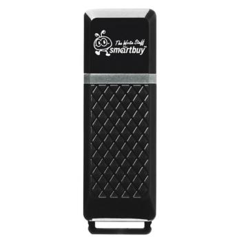 Флеш-диск 8 GB, SMARTBUY Quartz, USB 2.0, черный, SB8GBQZ-K - Премиум Сервис