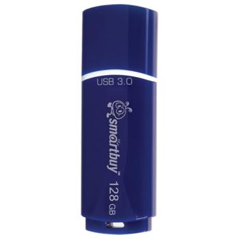 Флеш-диск 128 GB, SMARTBUY Crown, USB 3.0, синий, SB128GBCRW-Bl - Премиум Сервис