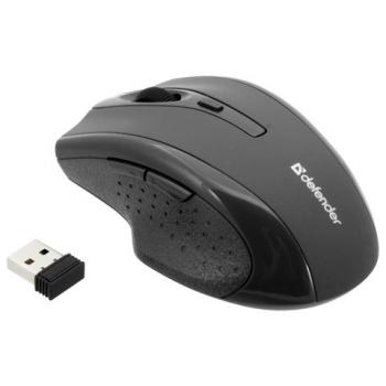 Мышь беспроводная DEFENDER Accura MM-365, 5 кнопок + 1 колесо-кнопка, оптическая, черная, 52365 - Премиум Сервис
