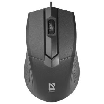 Мышь проводная DEFENDER Optimum MB-270, USB, 2 кнопки + 1 колесо-кнопка, оптическая, черная, 52270 - Премиум Сервис