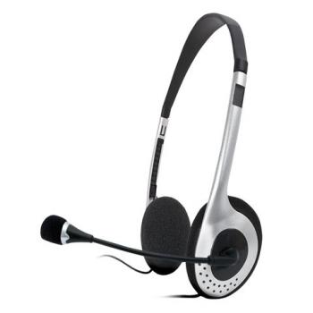 Наушники с микрофоном (гарнитура) SVEN AP-010MV, проводные, 2 м, с оголовьем, черные, SV-0410010MV - Премиум Сервис