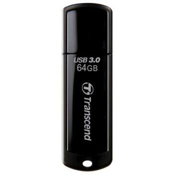 Флеш-диск 64 GB TRANSCEND Jetflash 700 USB 3.0, черный, TS64GJF700 - Премиум Сервис