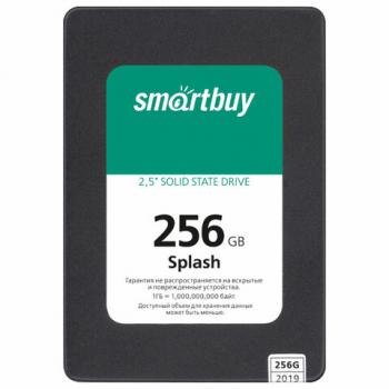 Твердотельный накопитель SSD SMARTBUY Splash 256GB, 2,5", SATA III, черный, SBSSD-256GT-MX902-25S3 - Премиум Сервис