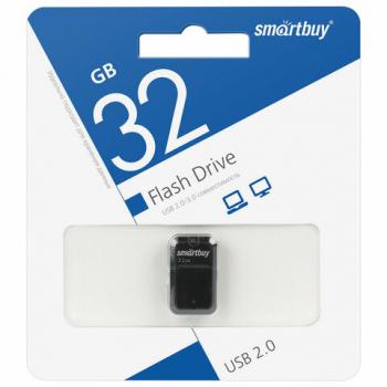 Флеш-диск 32 GB, SMARTBUY Art, USB 2.0, черный, SB32GBAK - Премиум Сервис