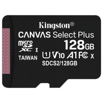 Карта памяти microSDXC 128GB KINGSTON Canvas Select Plus UHS-I U1, 100 Мб/с (class 10), SDCS2/128GBSP - Премиум Сервис