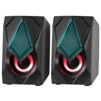 Колонки компьютерные DEFENDER SOLAR 1, 2.0, 6 Вт, пластик, чёрные, 65401 - Премиум Сервис