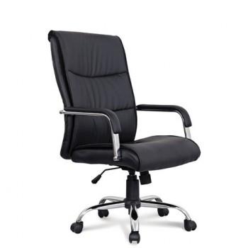 Кресло офисное BRABIX "Space EX-508", экокожа, хром, черное, 530860 - Премиум Сервис