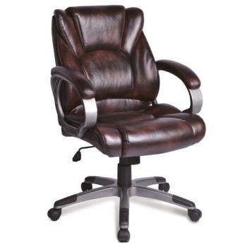 Кресло офисное BRABIX "Eldorado EX-504", экокожа, коричневое, 530875 - Премиум Сервис