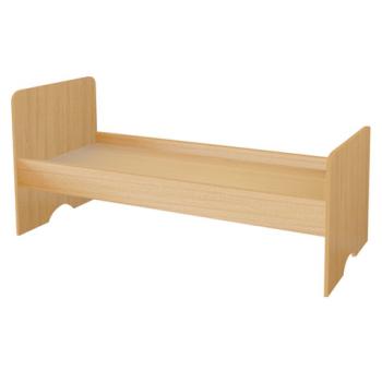 Кровать детская 1400х650х600 мм, ЛДСП, бук бавария, настил ДВП - Премиум Сервис