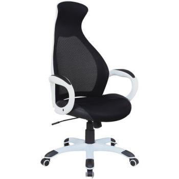 Кресло офисное BRABIX PREMIUM "Genesis EX-517", пластик белый, ткань/экокожа/сетка черная, 531573 - Премиум Сервис