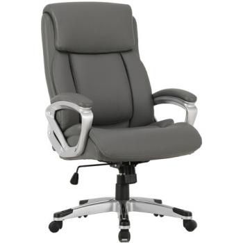 Кресло офисное BRABIX PREMIUM "Level EX-527", пружинный блок, рециклированная кожа, серое, 531937 - Премиум Сервис