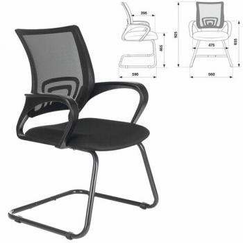 Кресло для приемных и переговорных BRABIX "Fly CF-100", черное, 532087 - Премиум Сервис