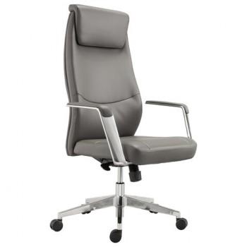 Кресло офисное BRABIX PREMIUM "Jazz EX-757", синхромеханизм, алюминий, экокожа, серое, 532490 - Премиум Сервис