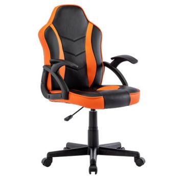 Кресло компьютерное BRABIX "Shark GM-203", экокожа, черное/оранжевое, 532513 - Премиум Сервис