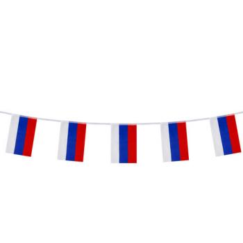 Гирлянда из флагов России, длина 5 м, 10 прямоугольных флажков 20х30 см, BRAUBERG/STAFF, 550185 - Премиум Сервис
