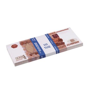 Деньги шуточные "5000 рублей", упаковка с европодвесом, AD0000112 - Премиум Сервис