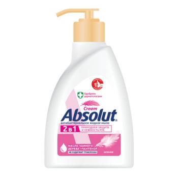 Мыло жидкое антибактериальное 250 мл ABSOLUT (Абсолют) "Нежное", дозатор, не содержит триклозан, 5061, 5007, 5061 - Премиум Сервис