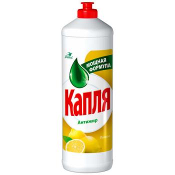 Средство для мытья посуды 1 л, КАПЛЯ VOX активный кислород, "Лимон", 1576 - Премиум Сервис