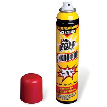 Средство от насекомых 200 мл, ДИХЛОФОС, MR.VOLT (Мистер Вольт), аэрозоль - Премиум Сервис