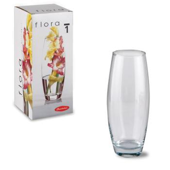 Ваза "Flora", овальная, высота 26 см, стекло, PASABAHCE, 43966 - Премиум Сервис