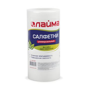 Салфетки универсальные в рулоне, 70 шт., 20х22 см, вискоза (спанлейс), 45 г/м2, LAIMA, 601566 - Премиум Сервис