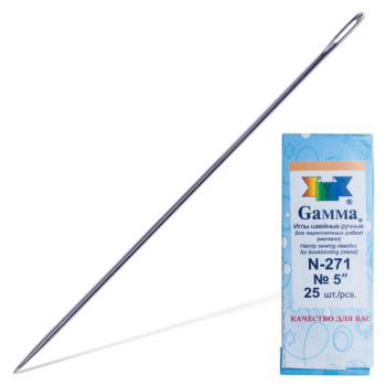 Иглы для прошивки документов (игла цыганская), комплект 25 шт., размер 12 см, бумажная упаковка, N-271 - Премиум Сервис