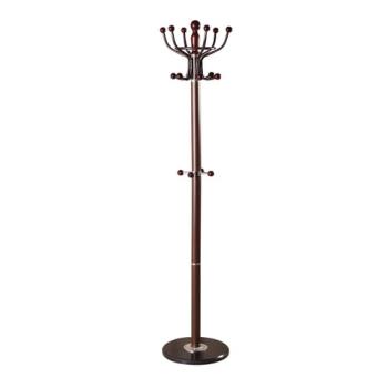 Вешалка-стойка BRABIX "CR-282", металл/мрамор, 1,8 м, на диске диаметром 36 см, 6 крючков + 4 дополнительных, коричневая, 601745 - Премиум Сервис