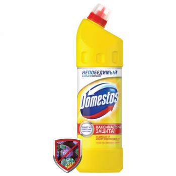 Чистящее средство 1 л, DOMESTOS (Доместос) "Лимонная свежесть", с отбеливающим эффектом - Премиум Сервис