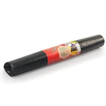 Мешки для мусора 120 л, черные, в рулоне 10 шт., ПВД, 25 мкм, 68х102 см, ЭКОНОМ, КОНЦЕПЦИЯ БЫТА "EcoClean", 2630 - Премиум Сервис