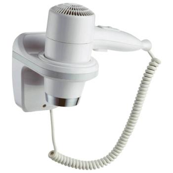 Фен для волос настенный KSITEX F-1800 W, 1800 Вт, пластик/металл, 2 скорости, белый - Премиум Сервис