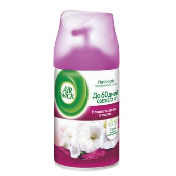 Сменный баллон 250 мл, AIRWICK "Нежность шелка и лилии", для автоматических освежителей, универсальный - Премиум Сервис