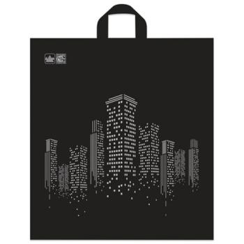 Пакет с петлевой ручкой ПНД, 44х40 см, "Биг сити", 43 мкм - Премиум Сервис