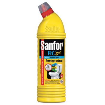 Средство для уборки туалета 750 г, SANFOR WC gel (Санфор гель) "Морской бриз", 1549 - Премиум Сервис
