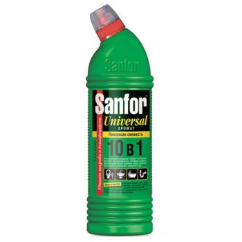 Чистящее средство SANFOR Universal (Санфор Универсал), 750 г, "Свежесть лимона", гель, 1544 - Премиум Сервис