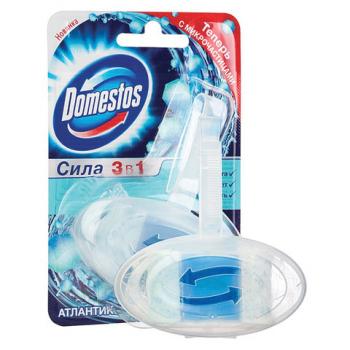 Блок туалетный подвесной твердый 40 г DOMESTOS (Доместос) "Атлантик", основной блок - Премиум Сервис
