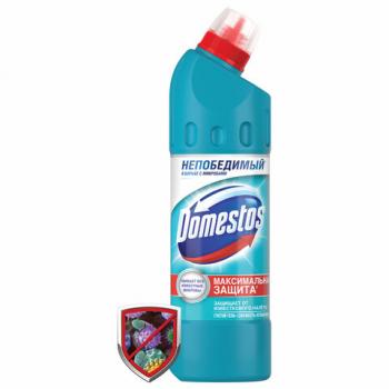 Чистящее средство 500 мл, DOMESTOS "Свежесть Атлантики", с отбеливающим эффектом, гель - Премиум Сервис